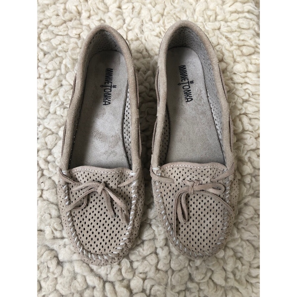 Stone Perforated Minnetonka Moccasins